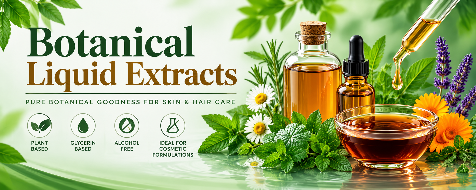 Botanical Liquid Extracts Cosmetic